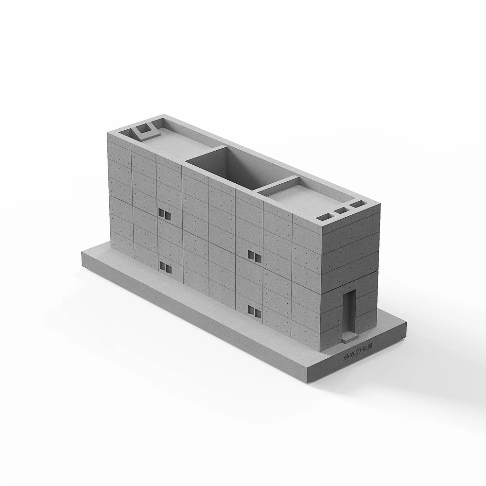 Azuma House concrete model - full product on white background